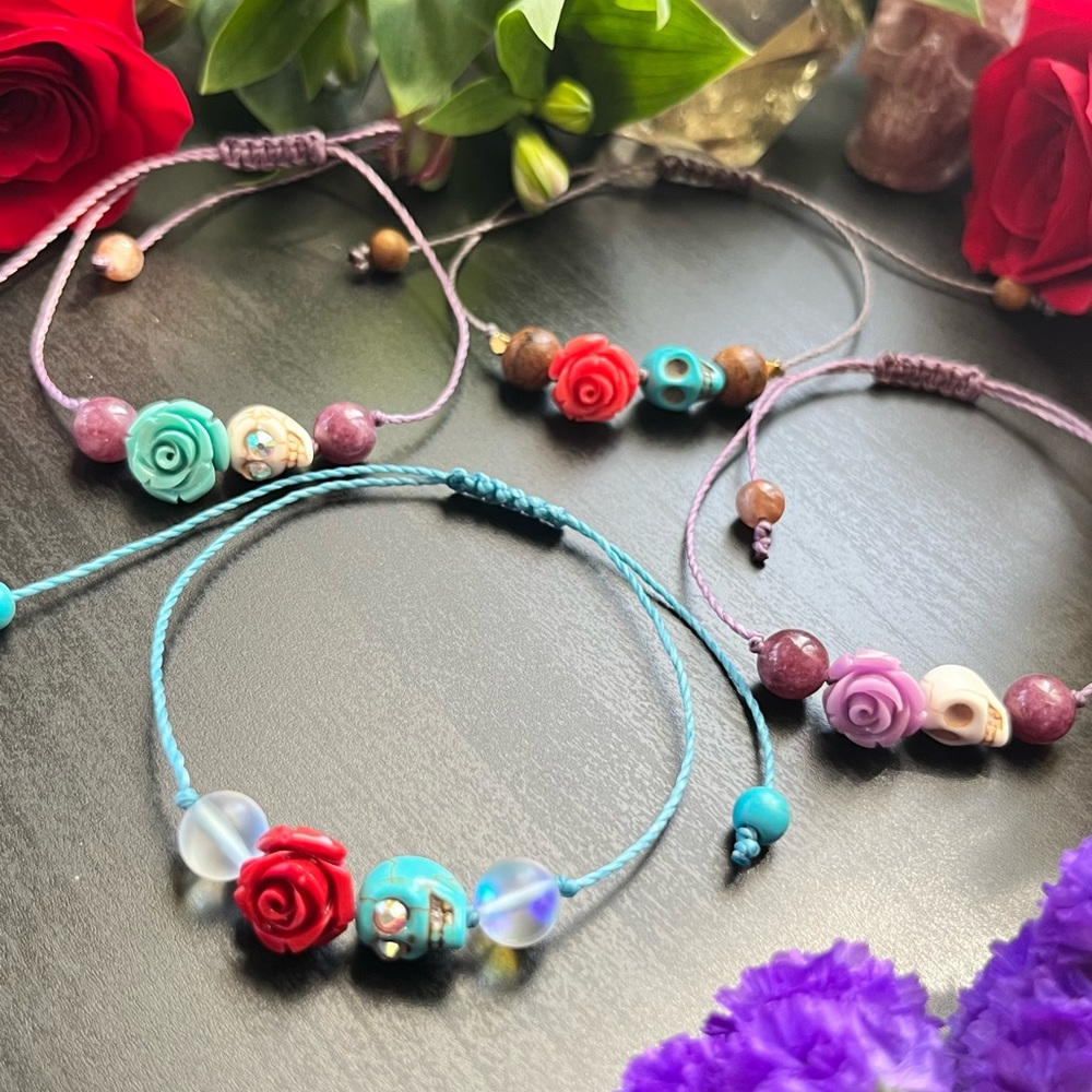 Dia de los Muertos Crystal Bracelet